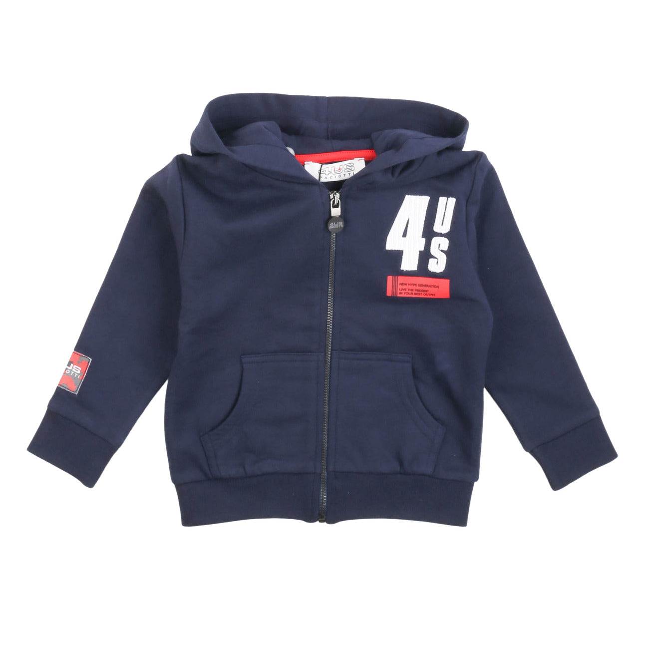 paciotti - FELPA CON ZIP E CAPPUCCIO - Nuvò Kids