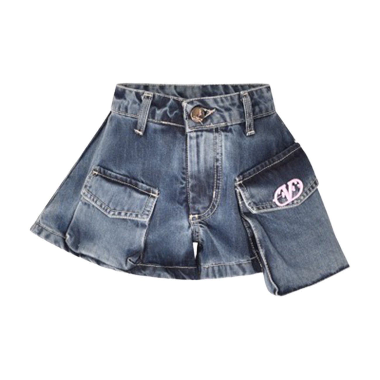 fun & fun - SHORT DENIM