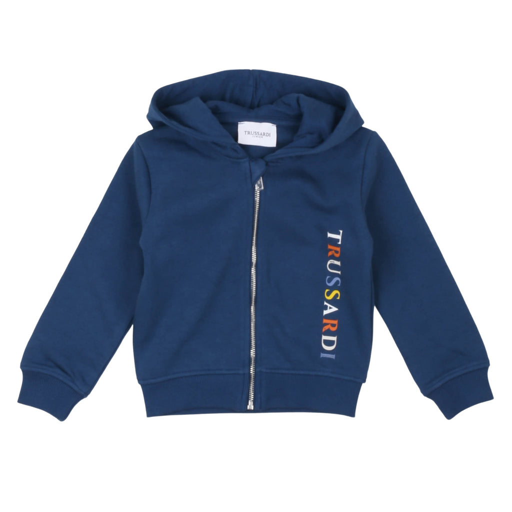 trussardi - FELPA CON ZIP FELOWI