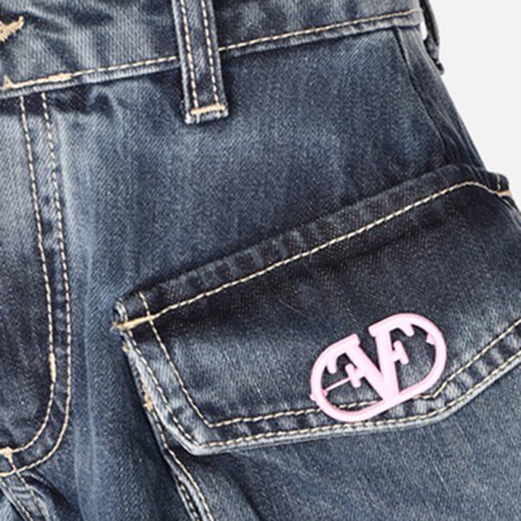 fun & fun - SHORT DENIM