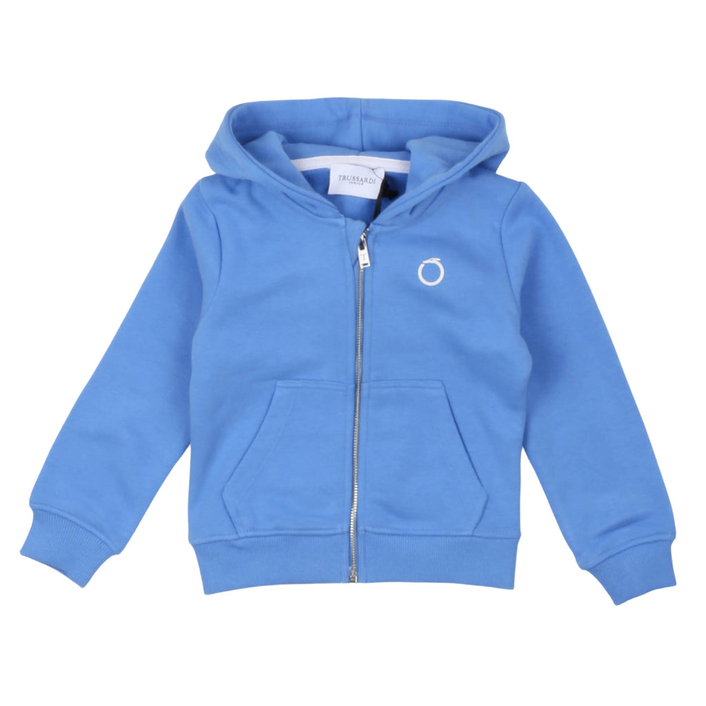 trussardi - FELPA ZIP AHIO