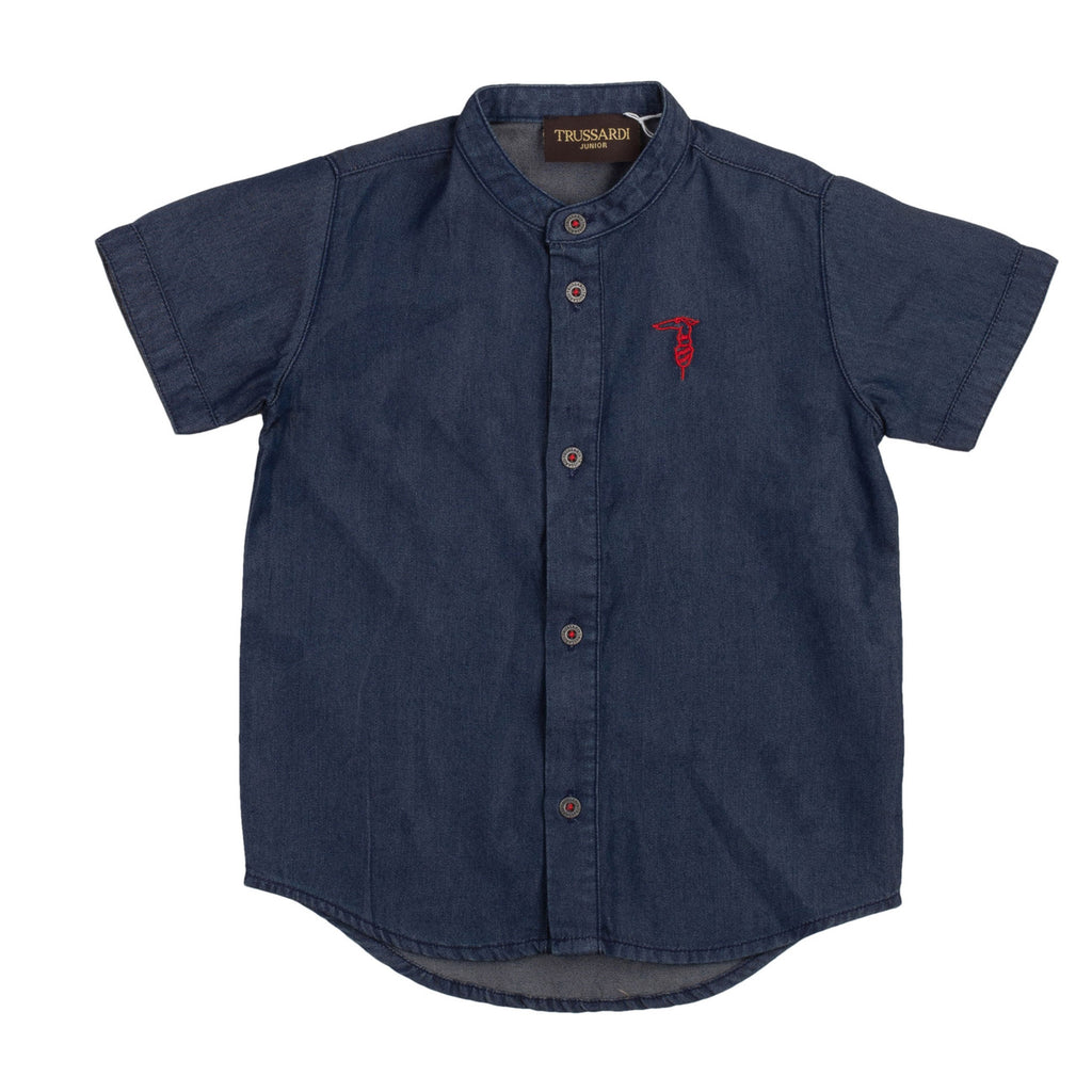 trussardi - CAMICIA DENIM GOVAN